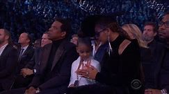 Blue Ivy Hilariously Calms Down Beyonce and Jay-Z During Grammys