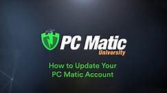 How to Update Your PC Matic Account Information