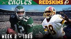Cunningham 's Capitol City Comeback! (Eagles vs. Redskins, 1989) | NFL Vault Highlights