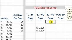 Build an Accounts Receivable Aging Report in Excel