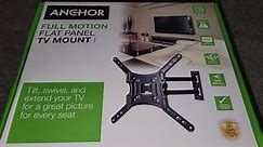 Anchor Full Motion TV Mount Review, Unboxing and Installation