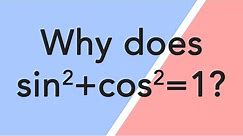 Why does sine squared plus cosine squared equal 1?