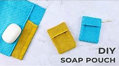 DIY Soap Pouch Out of Wash Cloth // Soap Saver Pouch Tutorial