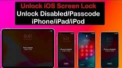 Unlock Any iPhone/iPad Without Passcode|Unlock Disable iPhone/iPad|Wondershare Dr.Fone Screen Unlock