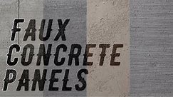 Faux Concrete Wall Panels - Concrete Reimagined