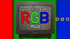 Sony Trinitron KV-20EXR20 RGB Mod - Turn a Consumer CRT TV Into a PVM!
