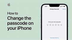 How to change the passcode on your iPhone, iPad, or iPod touch | Apple Support