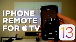 How to Control your Apple TV using your iPhone - tvOS 13