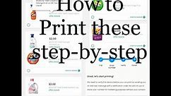 How to Print online coupons step by step from P&G!!