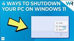 4 easy ways to Shutdown or Restart your Computer on Windows 11