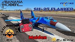 MAIDEN!!! Flyfans SU-27 PLUS follow-up flight. Tips and CG Change