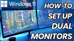 ✅✅✅[Easy] how to setup dual monitors in windows 10, windows 11