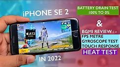 iPhone SE 2 PUBG Review & Battery Drain Test 100% to 0% in 2022