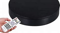 Professional Black 360 Degree Rotating Display Stand Automatic Turntable for Photography, Load-Bearing 88LBS, 12.6in Diameter, Automatic Remote Control to Control Angle, Speed and Direction
