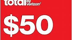 Total by Verizon $50 No-Contract Monthly Single-Device Plan Unlimited Talk, Text & Data+10GB Hotspot