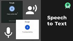 Google Speech/Voice to Text in Android Studio Tutorial (Kotlin)