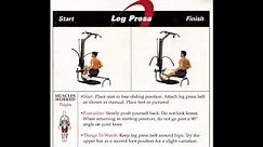 Bowflex Ultimate Exercises Exercise Color Demonstration From Workout Poster Legs Arms Lying Sitting