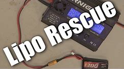 How to recharge a fully flat lipo (lithium polymer) battery