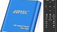 HDMI Media Player, Blue Mini 1080p Full-HD Ultra HDMI MP4 Player for -MKV/RM/ MP4 / AVI etc- HDD USB Flash Drive/HDD and SD Card