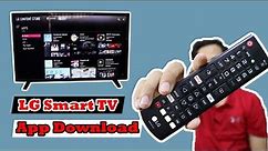 How to Download and Install APP on LG Smart TV