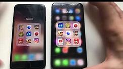 iPhone X vs iPhone 7! Speed test !!