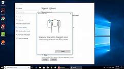 How to setup finger print lock in windows 10 using HP laptop