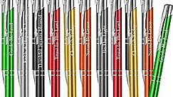 21 PCS Inspirational Ballpoint Pens Bible Verse Pen Motivational Quote Pens Coated Metal Encouraging Pen Christian Pen Funny Ballpoint Pastel Pen for Men Women School Office Supplies
