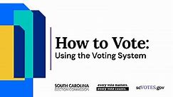 How to vote in person in South Carolina?