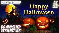 Halloween Animated Background | Halloween Music | Halloween Screensaver 4K HD