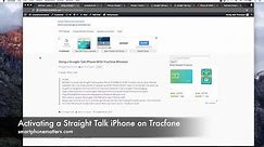 Activating a Straight Talk iPhone on Tracfone