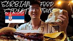 SERBIAN STREET FOOD TOUR 🇷🇸 - PLJESKAVICA, Palacinke and INSANE HOT DOGS in NOVI SAD, SERBIA!