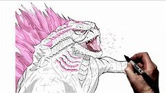 How To Draw Godzilla | Step By Step | GxK New Empire