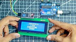 ARDUINO 20x4 LCD i2c Tutorial | How to Print Text On LCD Display