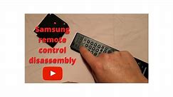Samsung remote control disassembly, cleaning and repair