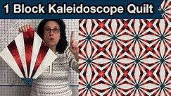 💥 KALEIDOSCOPE Quilt Block Tutorial || Controlled Stitch & Flip