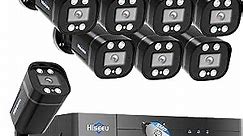 [3TB HDD] Hiseeu 3K 8ch Wired Security Camera System with Vehicle/Human Detection Home CCTV Camera System w/8pcs Security Cameras 5MP H.265+ DVR Outdoor&Indoor,Remote Access,Night Vision,24/7 Record