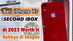 Unboxing iPhone xr ibox bekas beli di shopee_worth it banget di 2023,