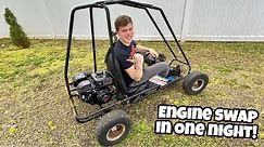 The FREE Go Kart Gets a NEW Engine!