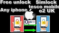 How to 🔓unlock any iphone ipad from tesco mobile /o2 united kingdom for Free