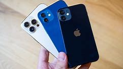 Size comparison: iPhone 12 vs. iPhone 12 Mini vs. iPhone 12 Pro Max