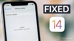 iOS 14 Update Not Showing Up on iPhone/Your Software is Up to Date? Here is the Fix