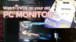 How to connect DVD player & amplifier to PC Monitor
