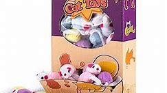 CHIWAVA 36 Pack 1.8 Inch Small Interactive Cat Toys Mice with Catnip Rattle Sound Mouse for Indoor Cats Kitten Play