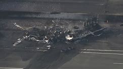 Highway 401 crash | Aftermath seen from CTV News chopper