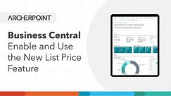 How To Enable and Use the New List Price Feature in Business Central for Purchasing