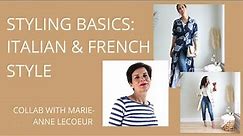 How to Style Jeans and a T Shirt - Italian & French Styles! Collab w. Marie-Anne Lecoeur