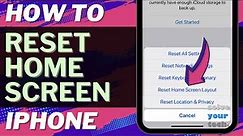 iOS 17: How to Reset Home Screen on iPhone