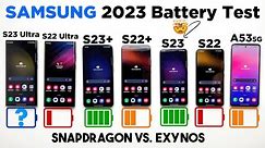 ULTIMATE 2023 Samsung Battery Test!