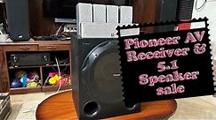 Pioneer VSX923 & 5.1 Speaker Package Full Set For Sale | pioneer subwoofer & Yamaha speakers