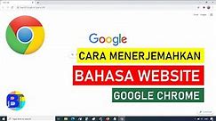 Cara Menerjemahkan Website ke Bahasa Indonesia dengan Google Chrome Laptop